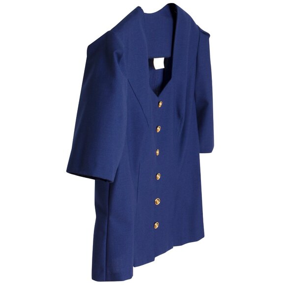 Sundazed (Germany) Canvas Weave Schurwolle Blend Pentagon T Blouse Azurite : M - Picture 6 of 8